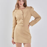 Tweed H-Line Mini Skirt