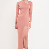 Cut Out Long Sleeve Maxi Dress