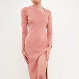 Cut Out Long Sleeve Maxi Dress