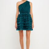 Tiered Tulle Mini Dress