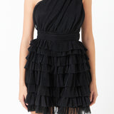 Tiered Tulle Mini Dress
