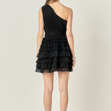 Tiered Tulle Mini Dress