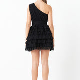 Tiered Tulle Mini Dress