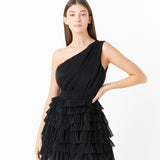 Tiered Tulle Mini Dress