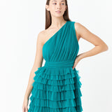 Tiered Tulle Mini Dress