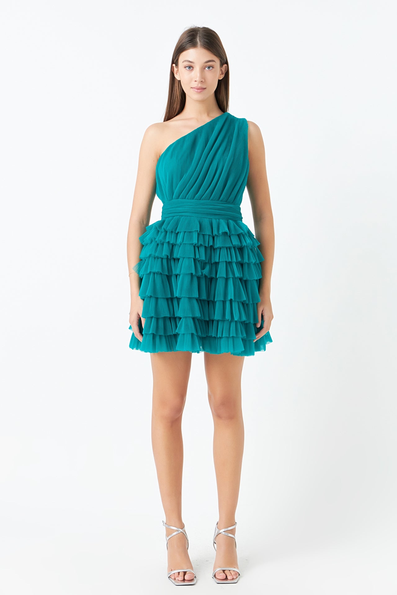 Tiered Tulle Mini Dress