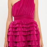 Tiered Tulle Mini Dress