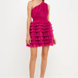 Tiered Tulle Mini Dress