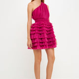 Tiered Tulle Mini Dress