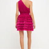 Tiered Tulle Mini Dress