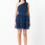 Tiered Tulle Mini Dress