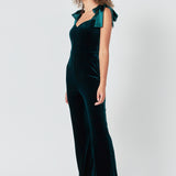 Satin Velvet Sweetheart Jumpsuit