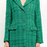 Tweed 3pc Button Long Blazer