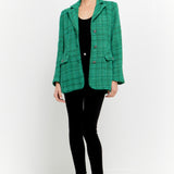 Tweed 3pc Button Long Blazer