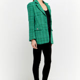 Tweed 3pc Button Long Blazer