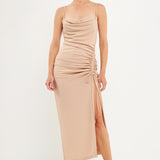 Cowl Neck Maxi Dress