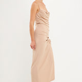 Cowl Neck Maxi Dress