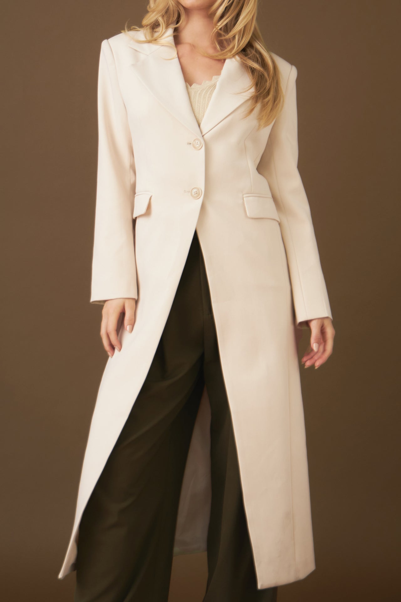 Endless Rose - Front Slit Long Jacket - Coats in Women's Clothing available at endlessrose.com