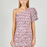 Premium One-Shoulder Sequin Mini Dress