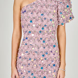 Premium One-Shoulder Sequin Mini Dress