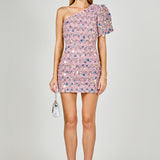 Premium One-Shoulder Sequin Mini Dress