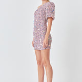 Premium One-Shoulder Sequin Mini Dress