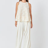Scallop Sequin Top