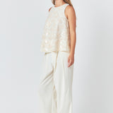 Scallop Sequin Top