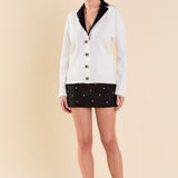 Premium Jewel Knit Blazer Cardigan