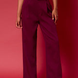 High-Waisted Suit Trousers