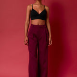 High-Waisted Suit Trousers