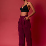 High-Waisted Suit Trousers