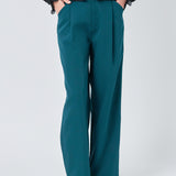 High-Waisted Suit Trousers