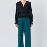 High-Waisted Suit Trousers