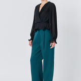 High-Waisted Suit Trousers