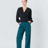 High-Waisted Suit Trousers