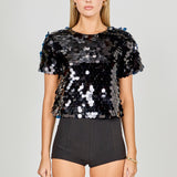 Sequin Crop Top