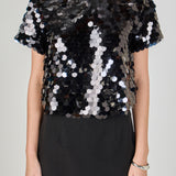 Sequin Crop Top