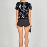 Sequin Crop Top