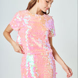 Sequin Crop Top