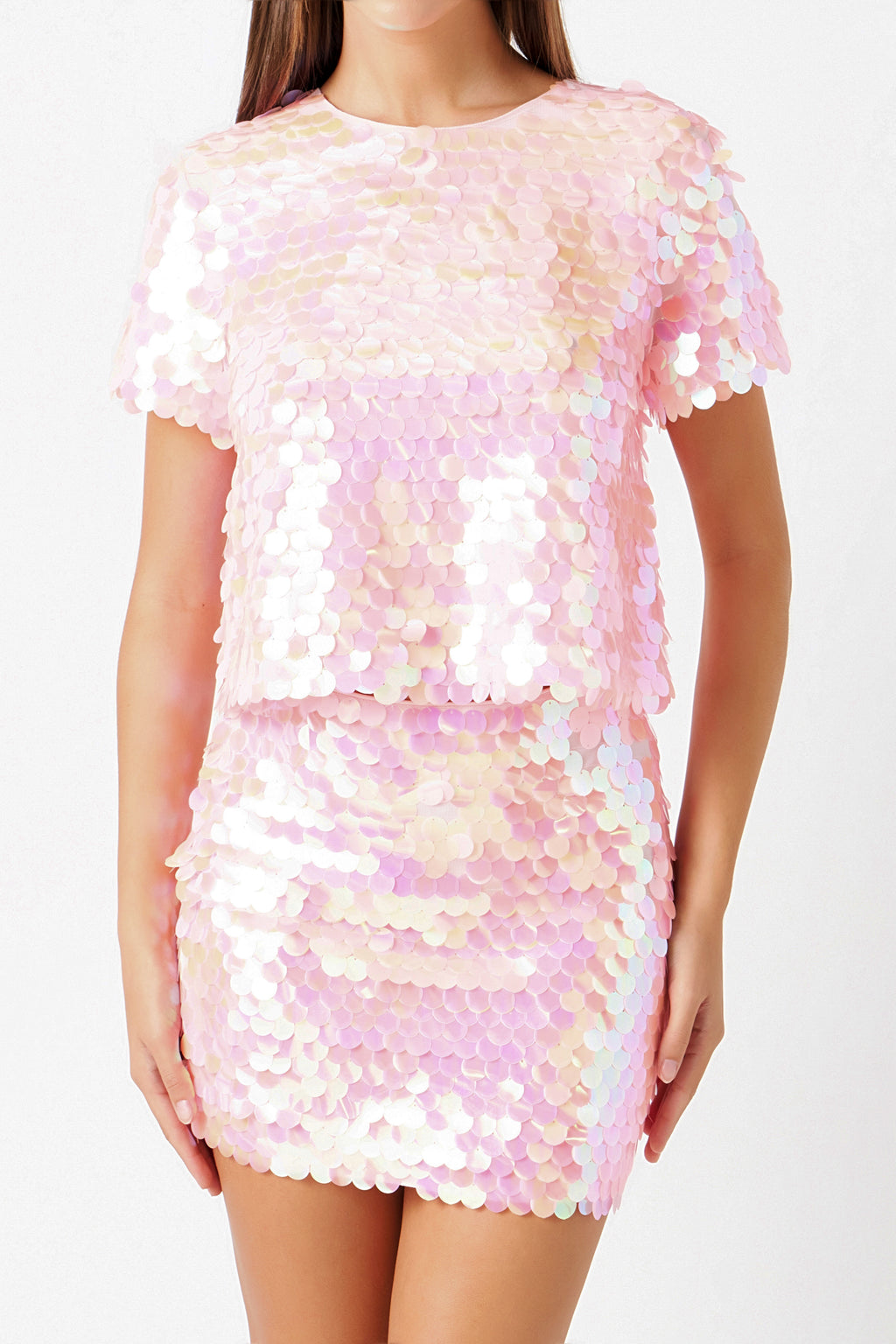 Sequin Crop Top