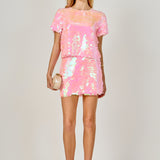 Sequin Mini Skirt