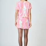 Sequin Mini Skirt