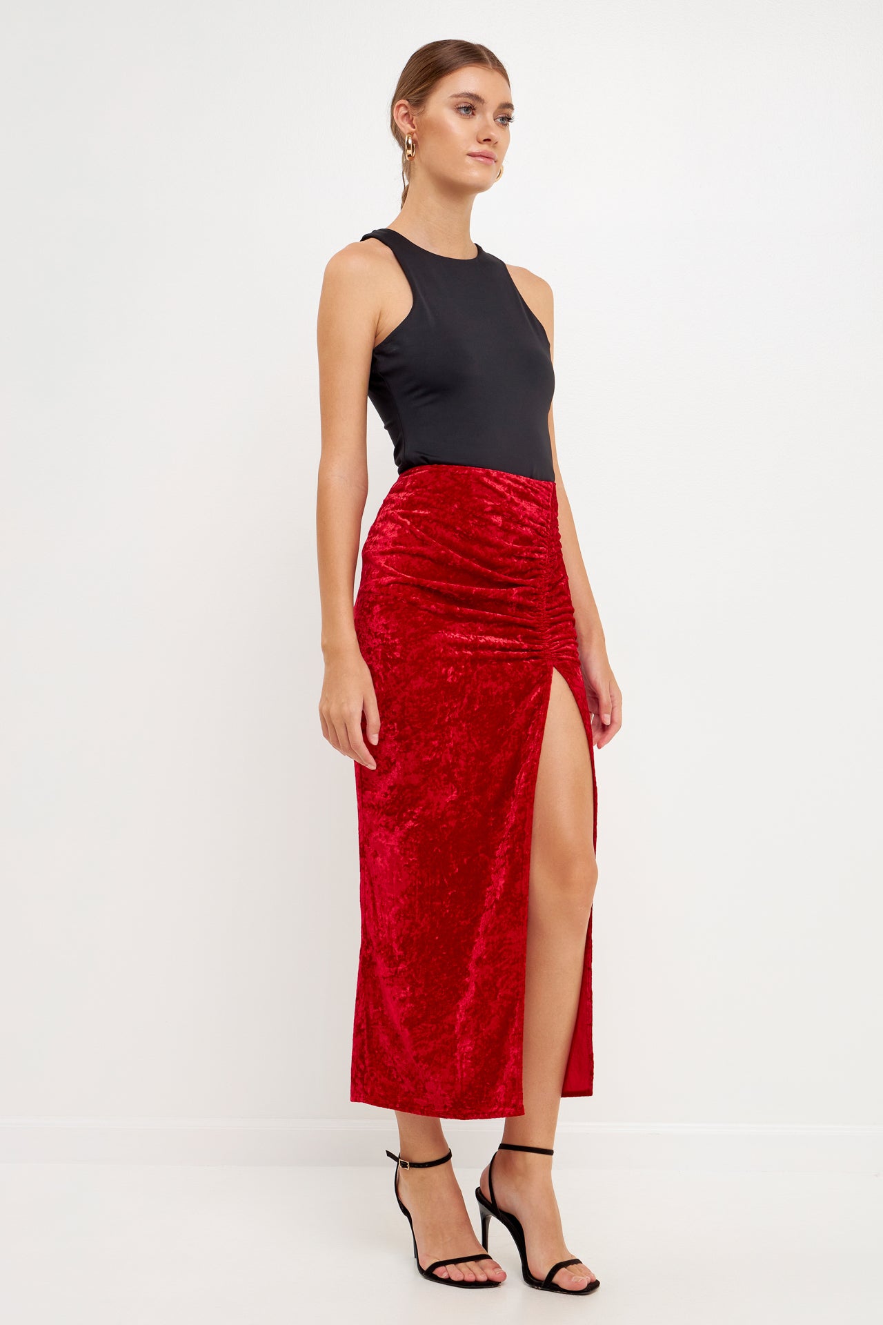 Velvet 2024 skirt wine