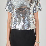 Sequin Crop Top