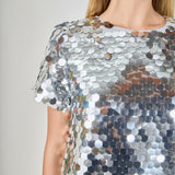 Sequin Crop Top