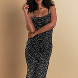 Premium Pearl Beaded Maxi Dress