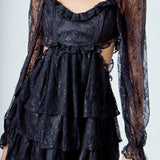 Premium Cut-out Lace Mini Dress