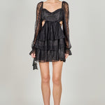 Premium Cut-out Lace Mini Dress – Endless Rose