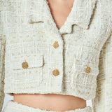 Premium Cropped Tweed Jacket